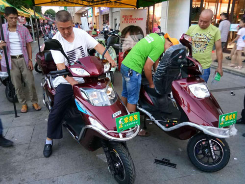 乖乖兔大電動車“倡導文明騎行”系列活動在衡陽成功舉辦