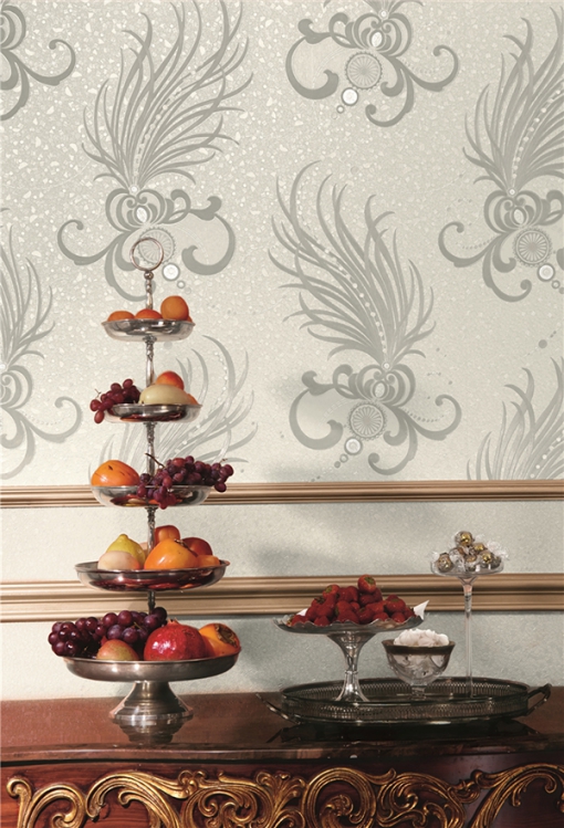 羽毛，賦予奢華壁紙獨一無二的靈氣