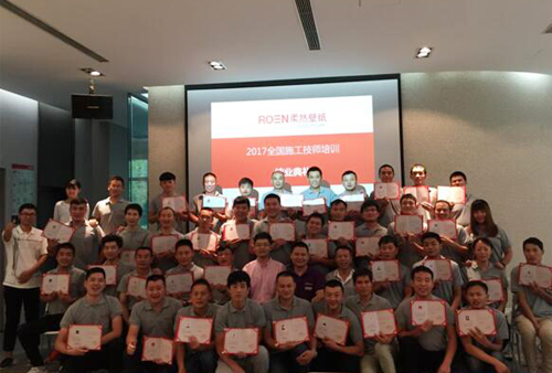 品牌發(fā)展|柔然壁紙施工團隊 不斷追求更專業(yè)