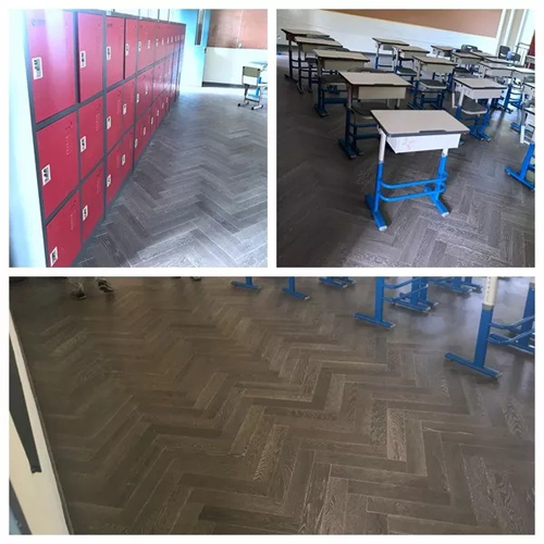 兔寶寶木地板入駐杭州綠城育華學校，又一次獲認可！