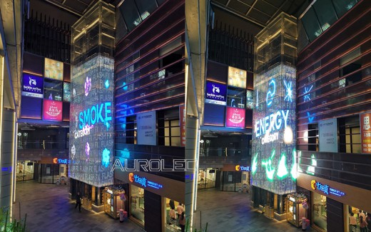 案例合集,奧蕾達LED透明屏將觀光電梯變得既有趣又好玩 案例合集,奧蕾達LED透明屏將觀光電梯變得既有趣又好玩