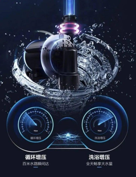 海爾雙增壓零冷水熱水器TR7，水流即刻沖走汗水和暑氣